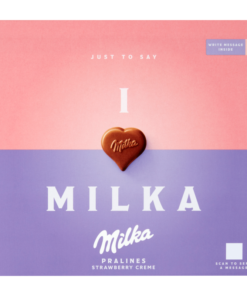 Milka szív desszert